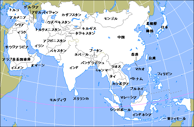 最も人気のある アジア 地図 国名 首都 ここから印刷してダウンロード